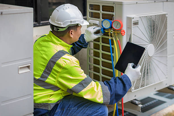 Professional Hvac technician working in Harwich Port, MA